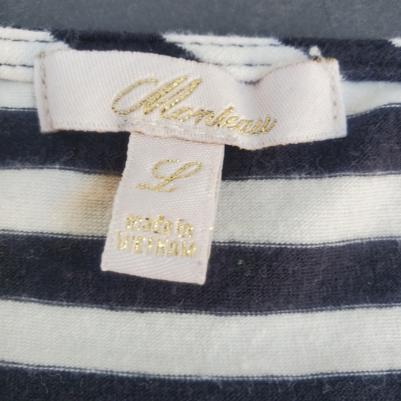 Monteau Striped Tank Women's Size Large - Picture 2 of 4